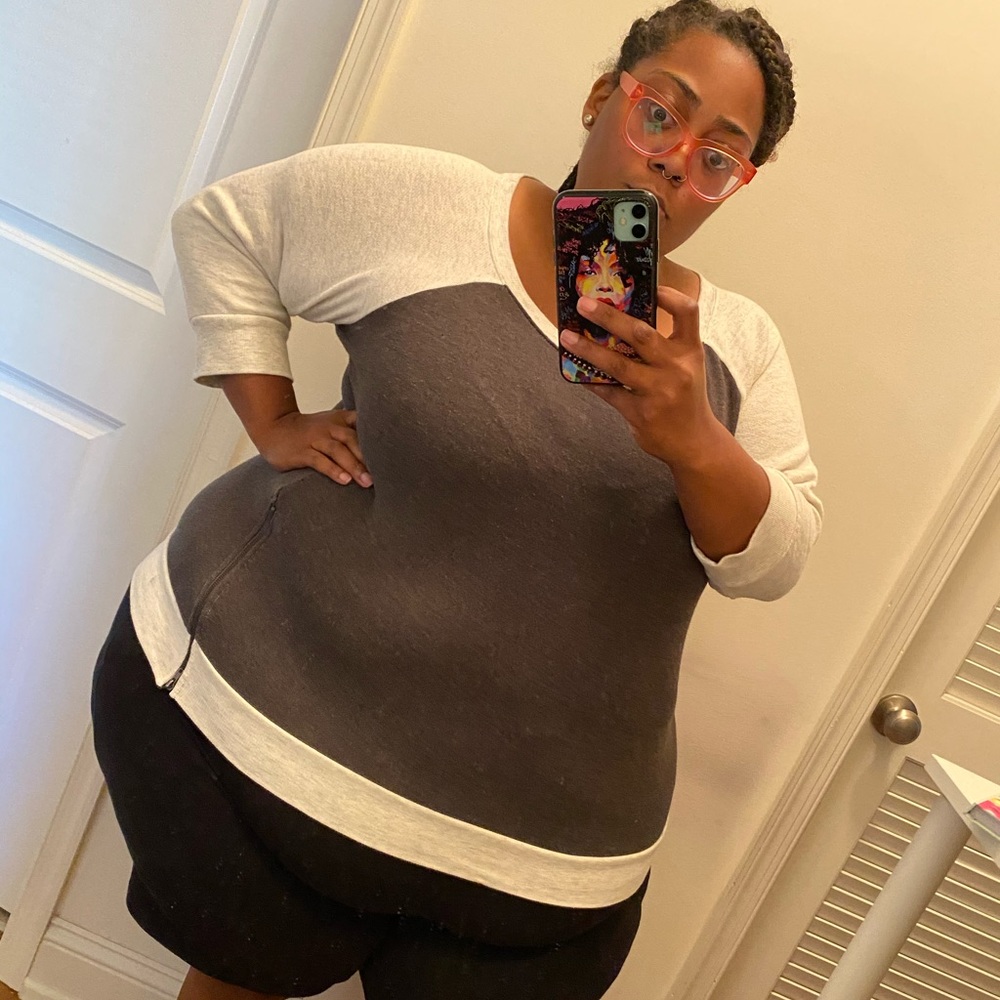 Two-Tone Sweatshirt